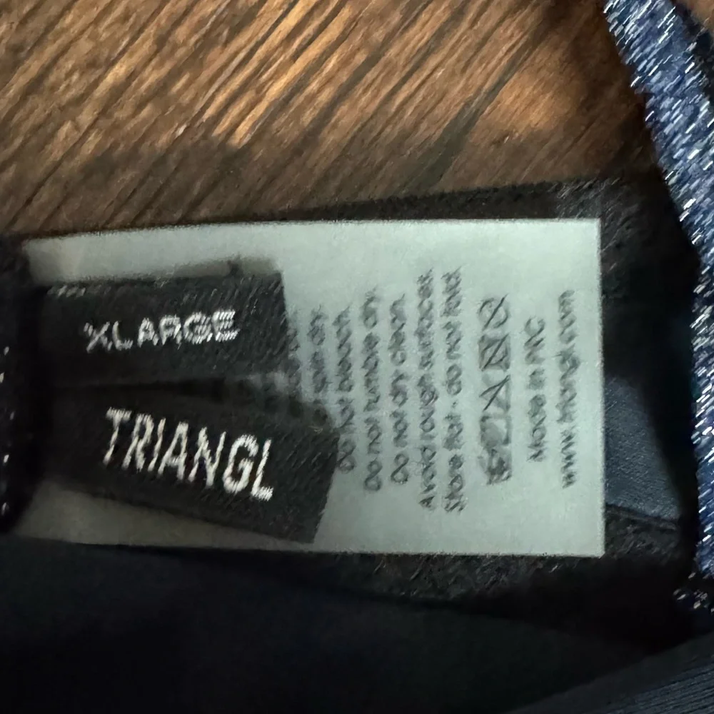triangl swimwear Shimmery Navy Blue Bikini Set